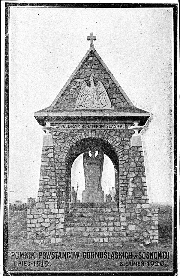 Okolicznościowa karta pocztowa wydana przez Komitet Zjednoczenia Górnego Śląska z Rzeczpospolitą Polską z siedzibą w Warszawie. Źródło: Biblioteka Narodowa