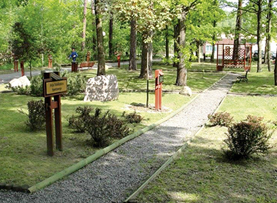 Park Pokoleń Mistrzów Sportu im. Marii Kwaśniewskiej-Maleszewskiej w Spale Fot. T. Rogoś