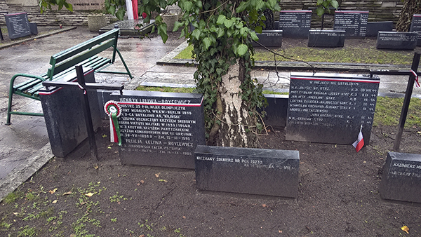 6. Kwatera żołnierzy batalionu „Kiliński” na warszawskich Powązkach – grób Henryka Leliwy-Roycewicza. Źródło: Wikipedia