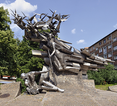 Pomnik Obrońców Poczty Polskiej odsłonięty 1 września 1979 r. na Starym Mieście w Gdańsku (pl. Obrońców Poczty Polskiej) Fot. Wikipedia