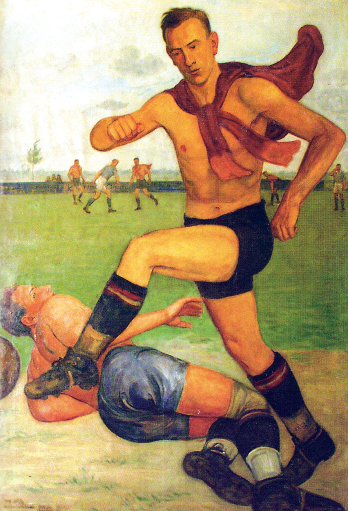 Henryk Reyman na obrazie Vlastimila Hofmanna powstałym w końcu lat 20. XX w. Źródło: historiawisly.pl